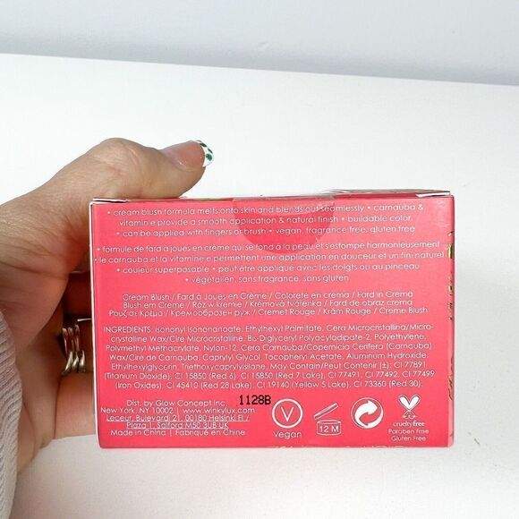 Winky Lux Cheeky Rose Cream Blush Shade Crown 4.8g NIB - Picture 6 of 7